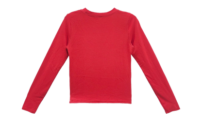 Bad Seed CH Embroidered Bad Long Sleeve T-shirt "Red" CHRM0783