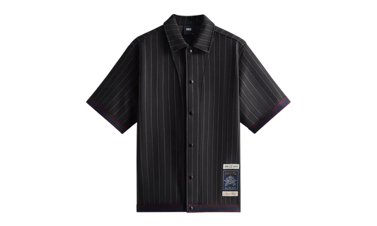Pinstripe Woodpoint Shooting Shirt "Black" KHM031018 001