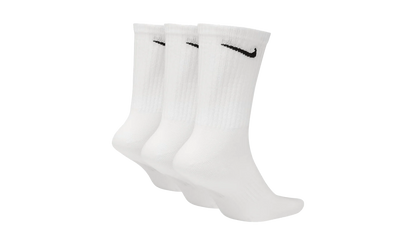 Everyday Lightweight Training Crew Socks (3 Pairs) "White / Black" SX7676 100