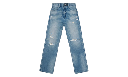 Jonas Straight Leg Jeans "Ripped Medium Wash" MF24D673 B1327RMEDW
