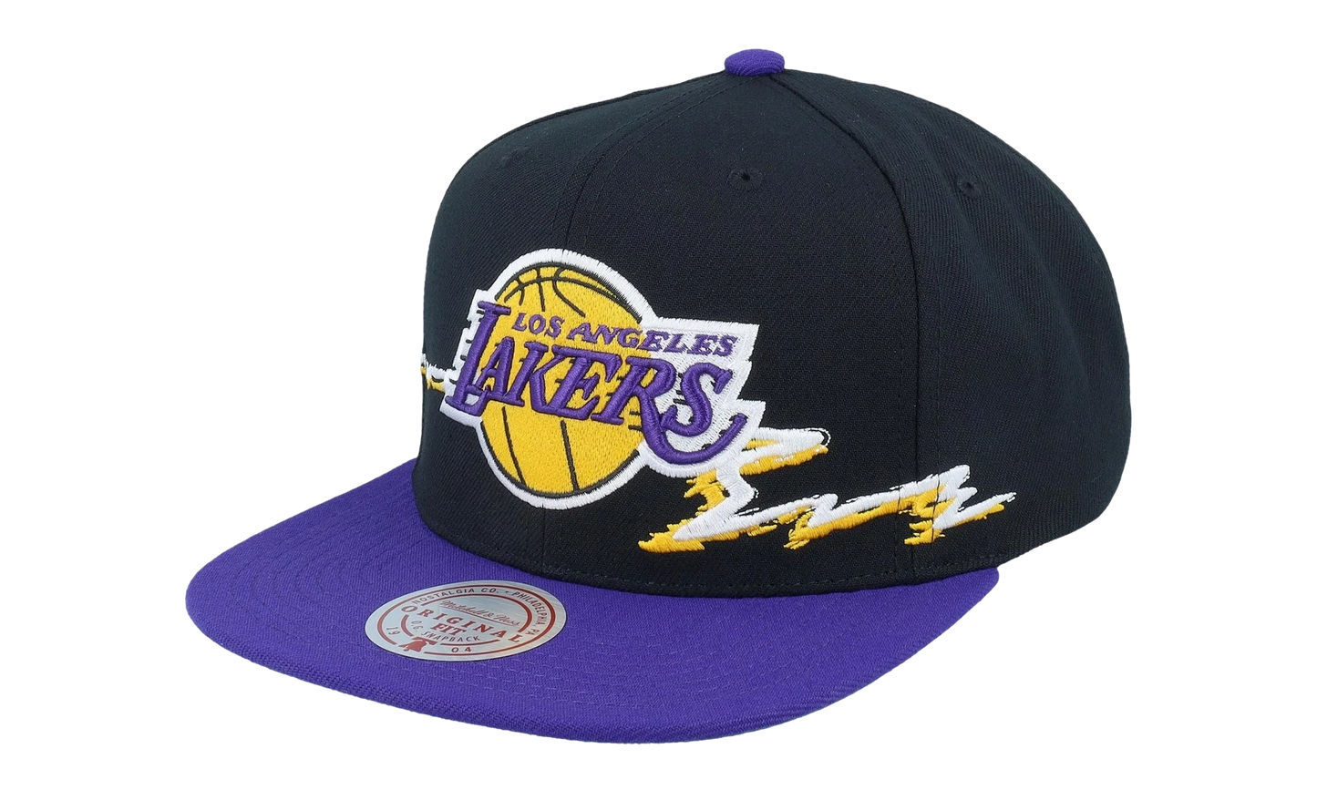 NBA Life Line Snapback Cap "Los Angeles Lakers - Black" HS9550 LALBLCK
