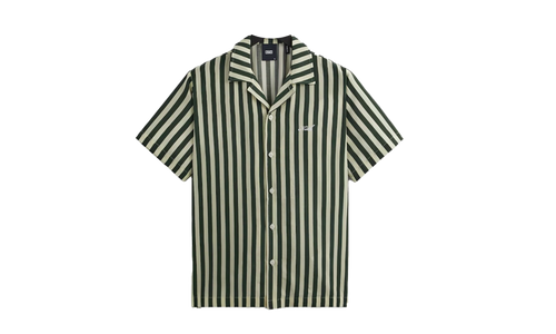 Striped Thompson Camp Collar Shirt "Agate" KITH18