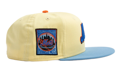 59FIFTY New York Mets 25th Anniversary Fitted Hat "Soft Yellow / Sky Blue / Gray" NE487