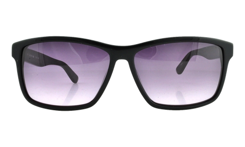 Rectangle Sunglasses "Shiny Black" L705S-001