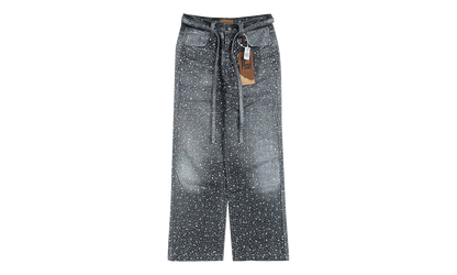 3D Printed Washed Swarovski Diamond Jean "Black" BC24SSPT06 BLAC