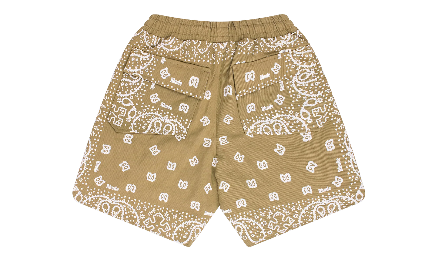Rhude Bandana Shorts "Khaki" RHSS23SH46009481 KHAKI