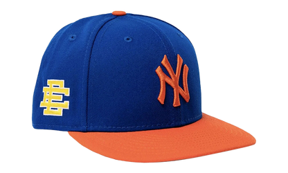 59FIFTY MLB FW21 NY YANKEES FITTED HAT "ERIC EMANUEL - Royal/Team Orange" EE422