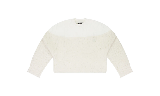Drop Needle Crewneck Wmns "Cream" PS22WKL005_ALABASTER