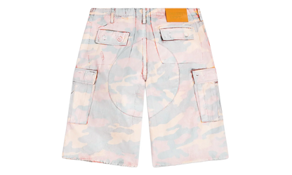 Camo Cut Off Short "Orange" GD047