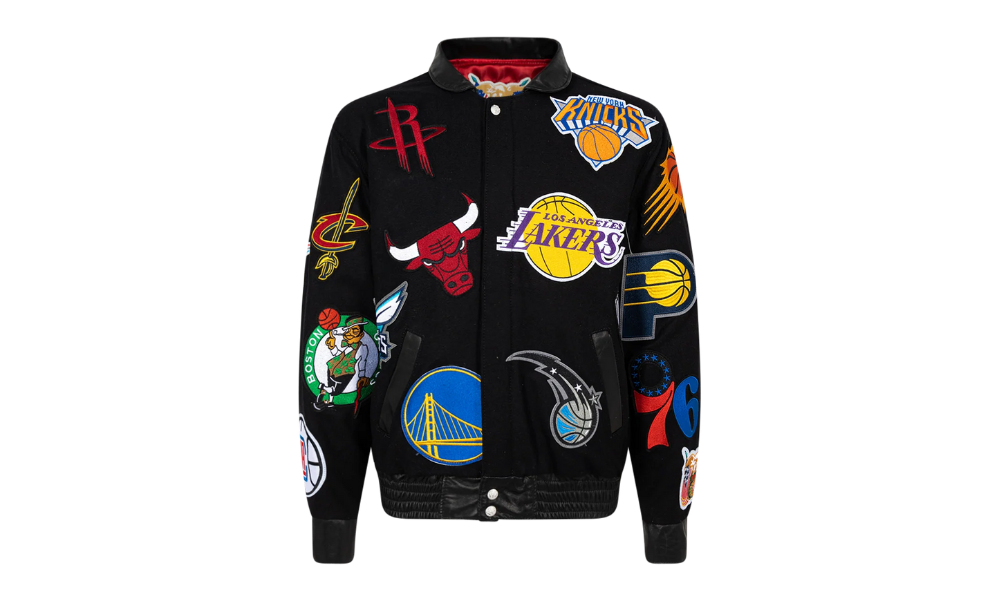 NBA Collage Wool Jacket "Black" NBA 101 BLK