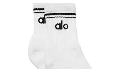 Half-Crew Throwback Sock "White / Black" ALO01