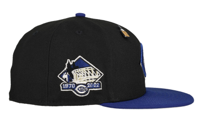 59FIFTY Cincinnati Reds New Years Collection Riverfront Stadium Patch Fitted Hat "Black / Grey" 123451293552