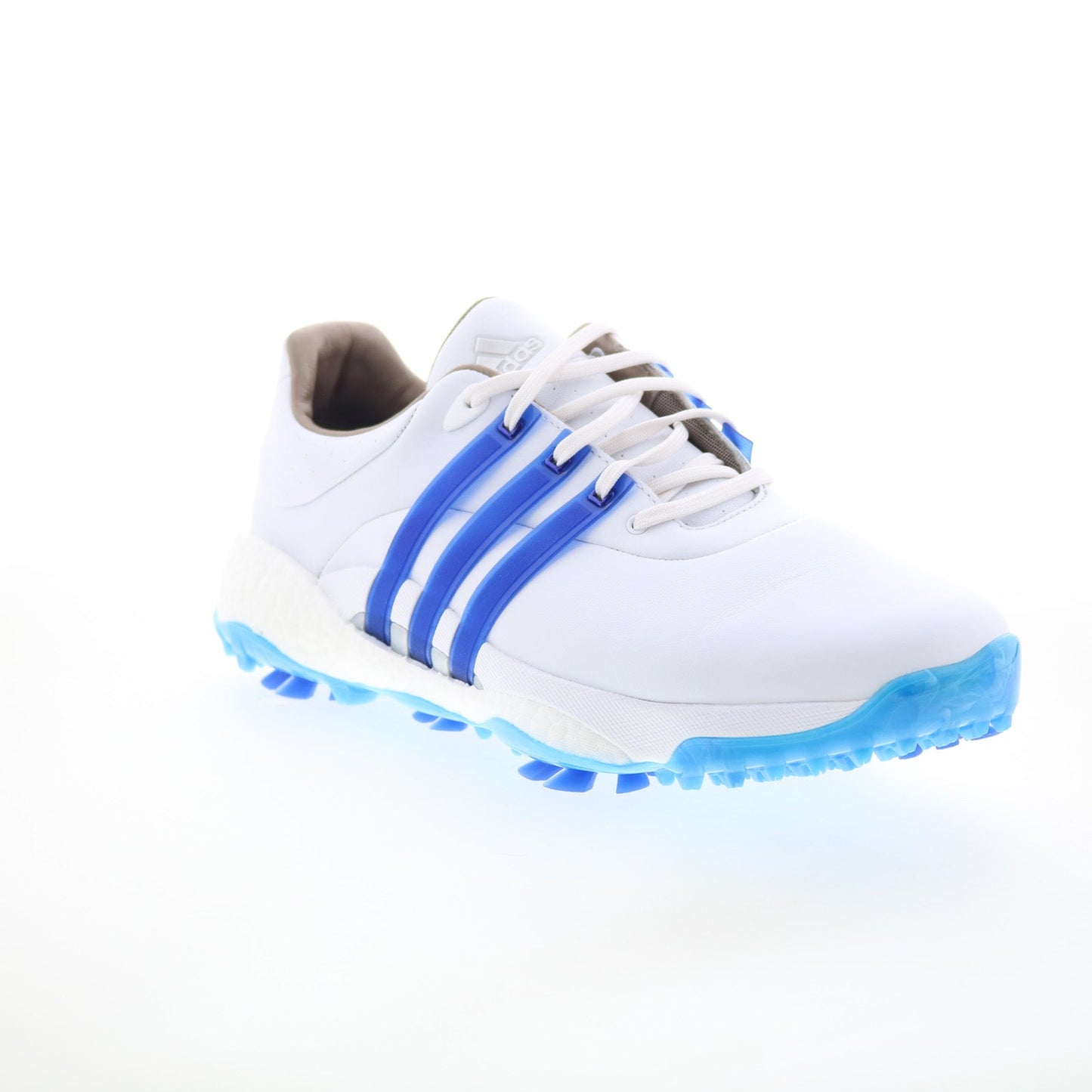 Tour360 22 GV9400 Mens White Leather Lace Up Athletic Golf Shoes