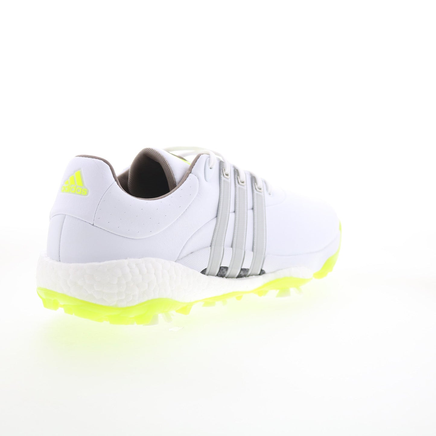Tour360 22 GX4128 Mens White Leather Lace Up Athletic Golf Shoes