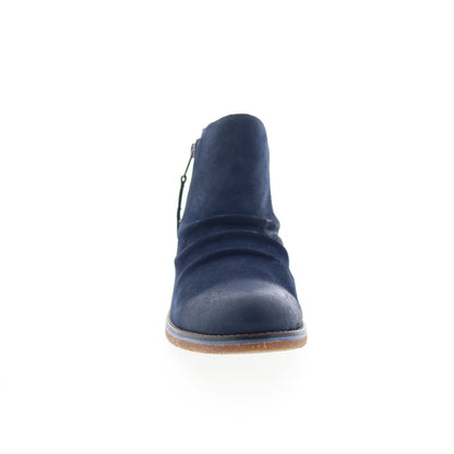 Aetrex Mila LB305 Womens Blue Suede Zipper Casual Dress Boots