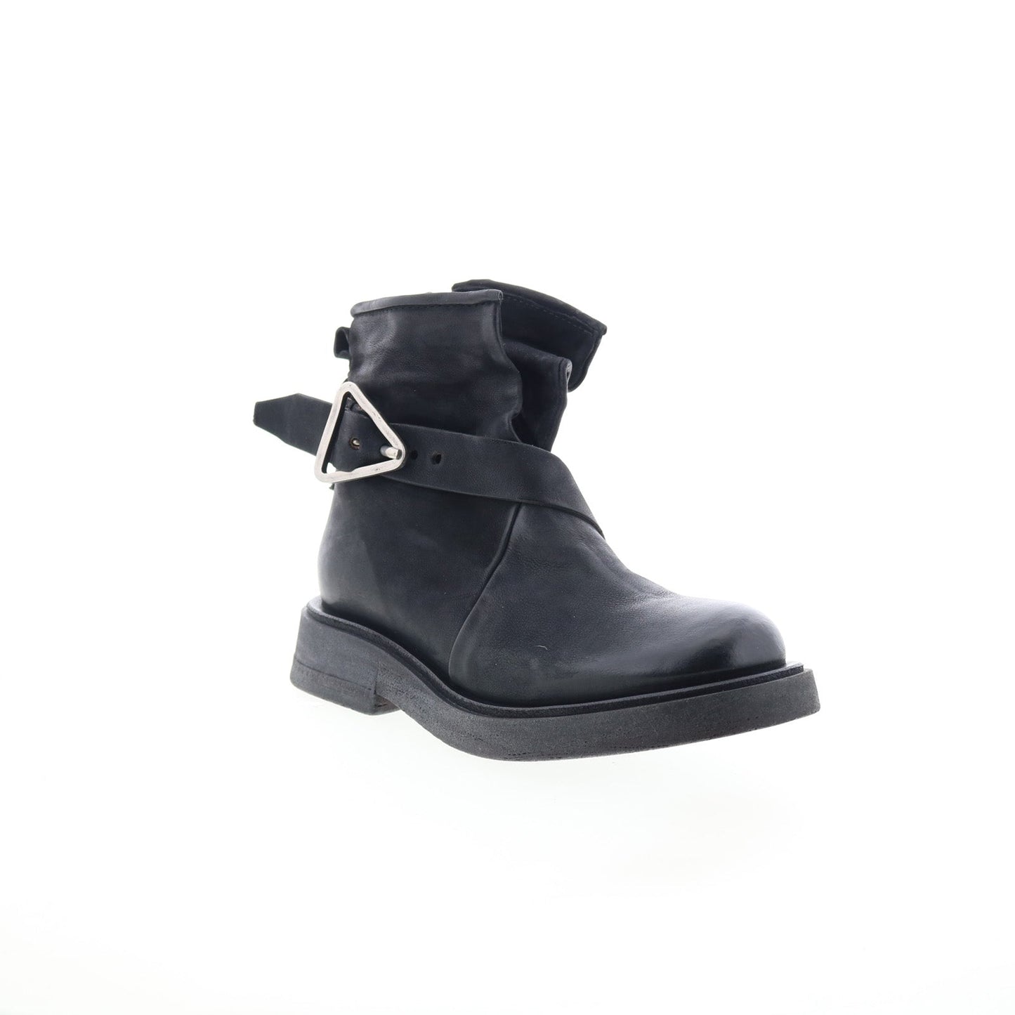 Roan Womens Black Leather Zipper Casual Dress Boots