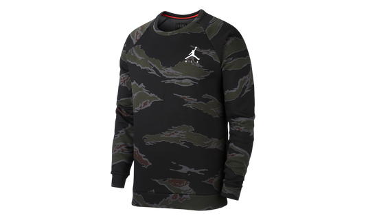 Jumpman Fleece Camo Crew Sweatshirt "Black" AV2310 010