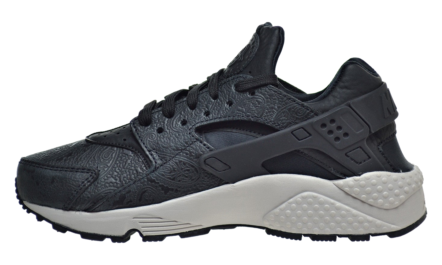AIR HUARACHE RUN PRM WMNS"BLACK/BLACK/LIGHT BONE/DARK GR" 683818 010