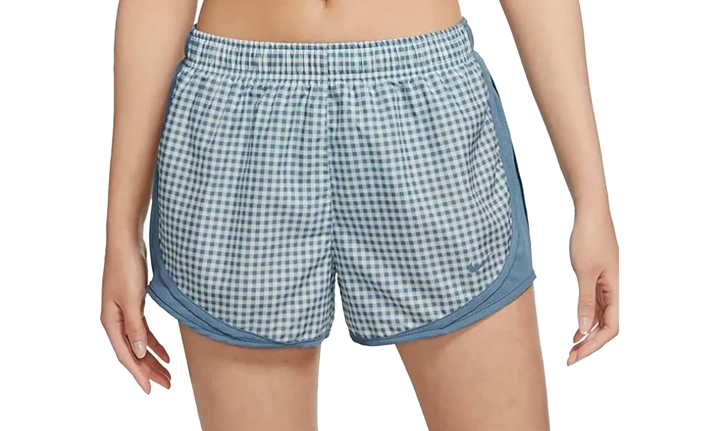 TEMPO GINGHAM RUNNING SHORTS WMNS"Blue" DH3067 424